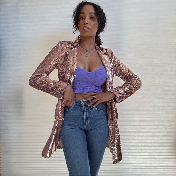 Endless Rose Sequin Blazer Jacket - Picture 9 of 17